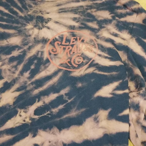 Bleach Dyed Levi's long sleeve T shirt Size S - Picture 4 of 6